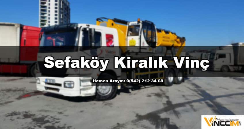 Sefaköy kiralık vinç